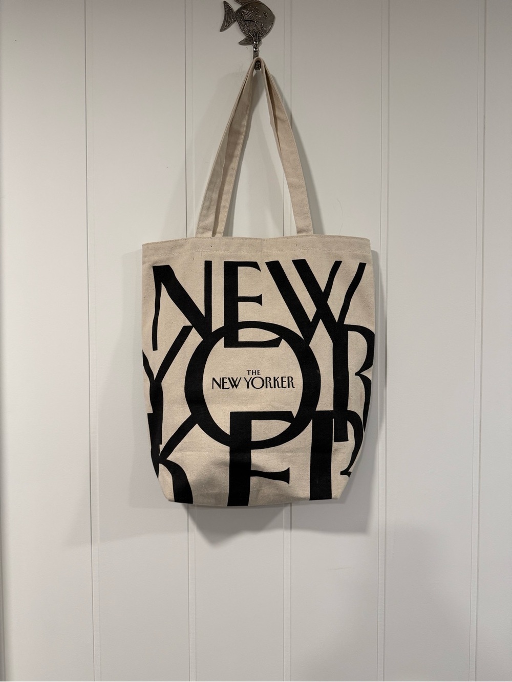 The New Yorker Canvas Tote Bag